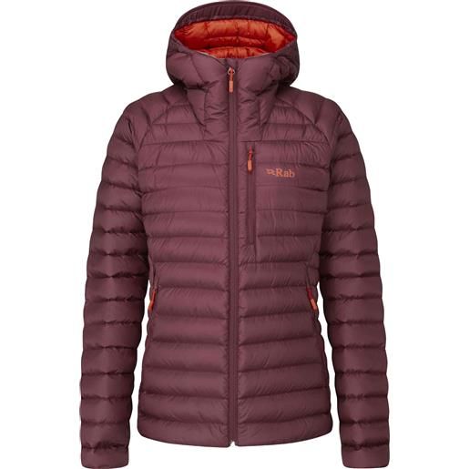 Rab - piumino caldo - microlight alpine jacket w deep heather per donne - taglia 8 uk, 10 uk, 12 uk, 14 uk - rosso