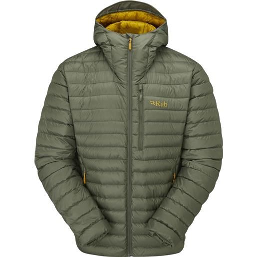 Rab - piumino caldo da uomo - microlight alpine jacket light khaki per uomo - taglia m, l, xl - kaki