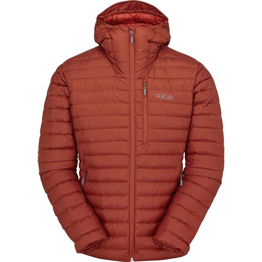Rab - piumino caldo da uomo - microlight alpine jacket tuscan red per uomo - taglia m, l, xl - rosso