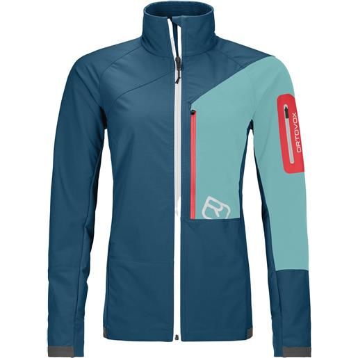 Ortovox - giacca da scialpinismo - berrino jacket w petrol blue per donne in softshell - taglia s, m, l