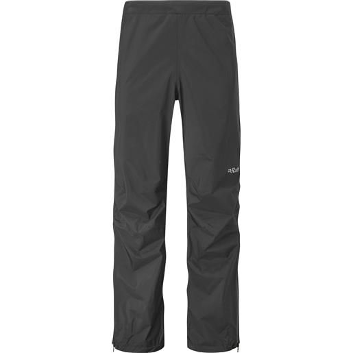 Rab - pantaloni impermeabili - downpour plus 2.0 pants black per uomo - taglia s, m, l, xl - nero