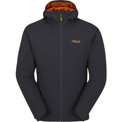 Rab - giacca isolata - xenair alpine light jacket ebony per uomo - taglia s, m, l, xl - nero