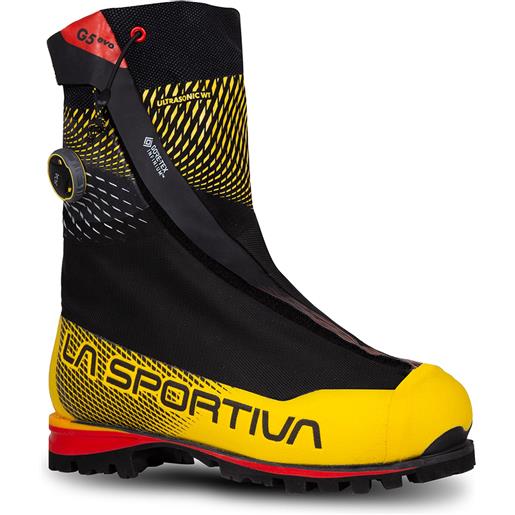 La Sportiva - scarpe da alpinismo - g5 evo black/yellow per uomo - taglia 42,42.5,44.5 - nero