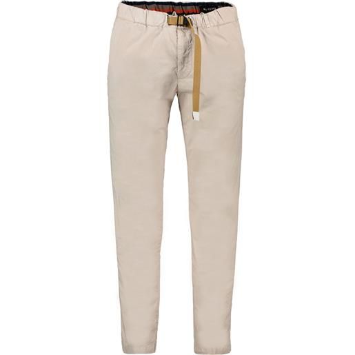 WHITE SAND pantaloni con fettuccia in popeline