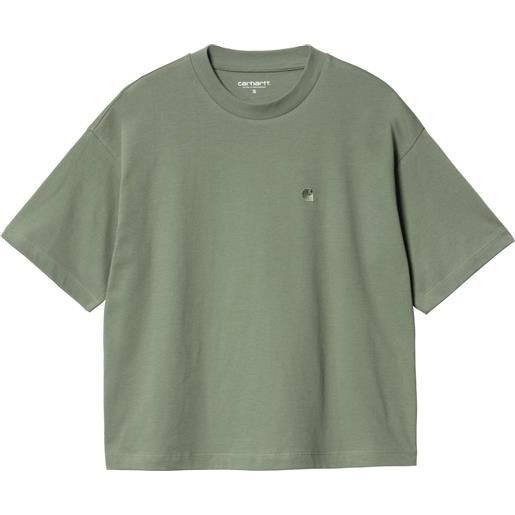 Carhartt - t-shirt in cotone biologico - w' s/s chester t-shirt park per donne in cotone - taglia xs, s, m, l - verde