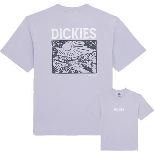 Dickies - t-shirt in cotone - patrick springs tee ss cosmic sky per uomo in cotone - taglia s, m, l, xl - viola