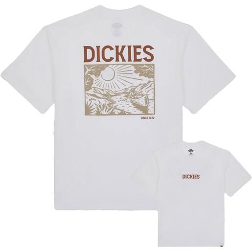 Dickies - t-shirt in cotone - patrick springs tee ss white per uomo in cotone - taglia s, m, l, xl - bianco