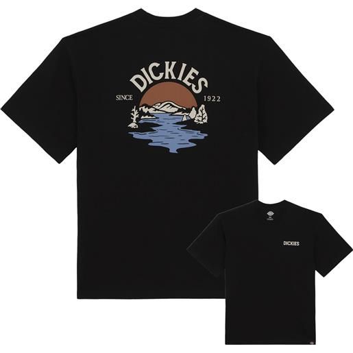 Dickies - t-shirt in cotone - beach tee ss black per uomo in cotone - taglia s, m, l, xl - nero