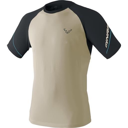 Dynafit - t-shirt traspirante a maniche corte - alpine pro m s/s tee rock khaki per uomo in pelle - taglia s, m, l, xl - beige