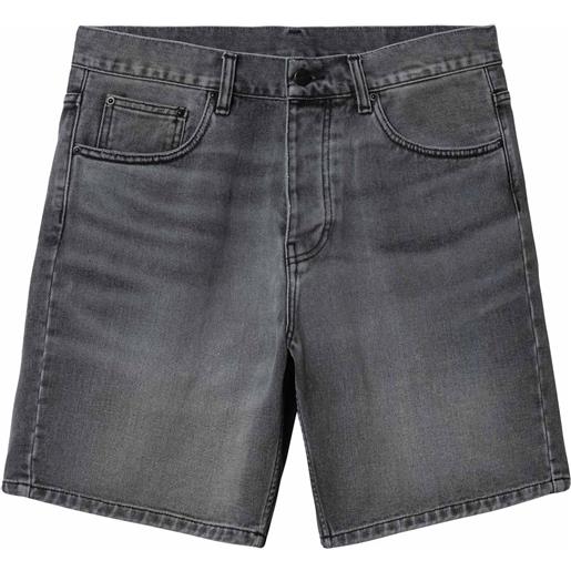 Carhartt - pantaloncini in cotone - newel short black per uomo in cotone - taglia 28 us, 29 us, 30 us, 31 us, 32 us, 33 us, 34 us, 36 us - nero