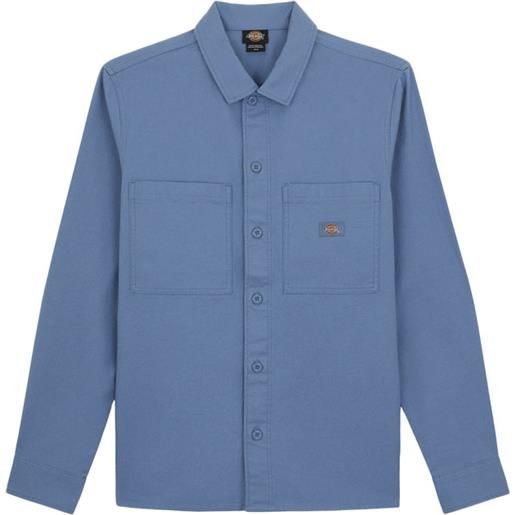 Dickies - camicia in cotone - florala shirt coronet blue per uomo in cotone - taglia s, m, l, xl