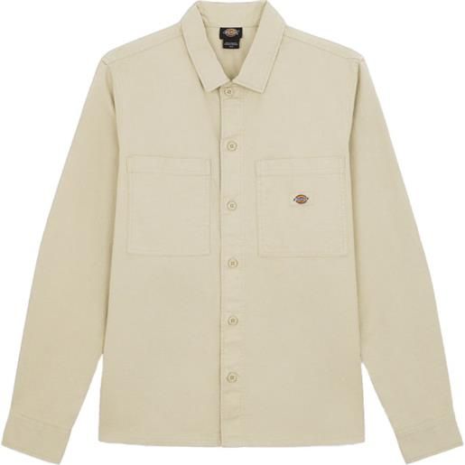Dickies - camicia in cotone - florala shirt sandstone per uomo in cotone - taglia s, m, l, xl - beige