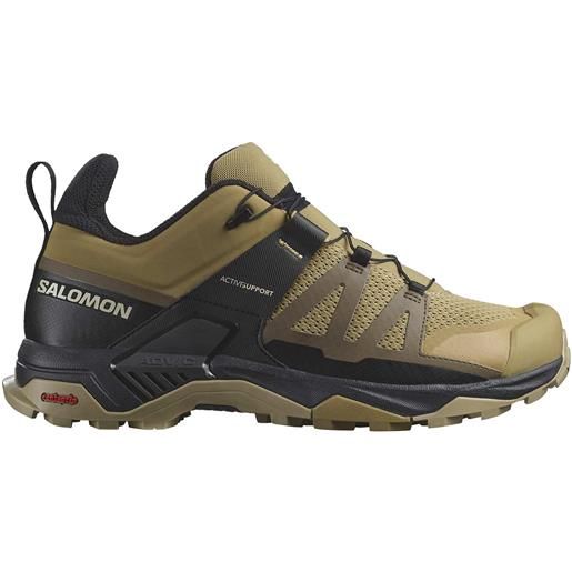 Salomon - scarpe per trekking di un giorno - x ultra 4 kelp/dark earth/black per uomo - taglia 6,5 uk, 7 uk, 7,5 uk, 8 uk, 8,5 uk, 9 uk, 9,5 uk, 10 uk, 10,5 uk, 11 uk, 11,5 uk, 12 uk, 12,5 uk, 13,5 uk - kaki
