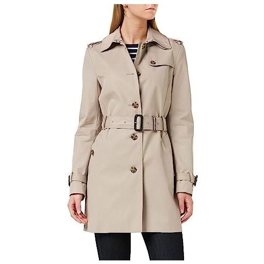 Tommy Hilfiger giacca donna heritage single breasted trench giacca da mezza stagione, beige (medium taupe), xxs