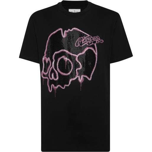 Philipp Plein t-shirt dripping skull - nero