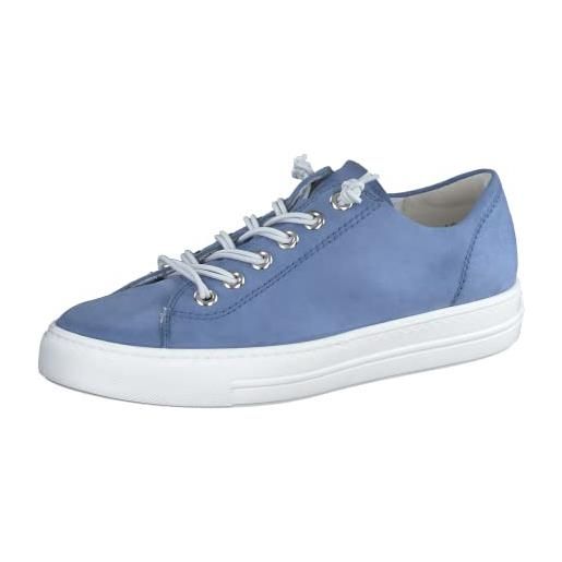 Paul Green donna scarpe stringate 4081, signora scarpe comode larghezza: normale (wms), comodo, scarpa bassa comfort, denim-blau (black), 37.5 eu / 4.5 uk