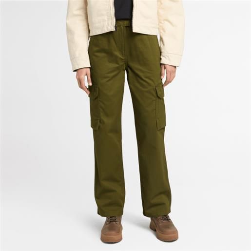 Timberland pantaloni cargo utility da donna in verde verde