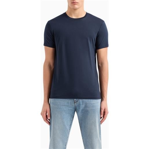 ARMANI EXCHANGE t-shirt blu uomo ARMANI EXCHANGE regular fit in cotone pima 8nzt74