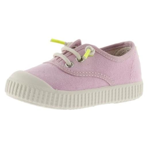 victoria 1366170-kids scarpe da ginnastica 1915 tela lavata & elastico scarpe da ginnastica unisex bambino rosa 23