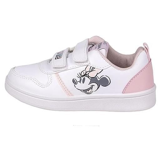 Disney pantofole topolino, scarpe da ginnastica unisex-bambini, bianco, 31 eu