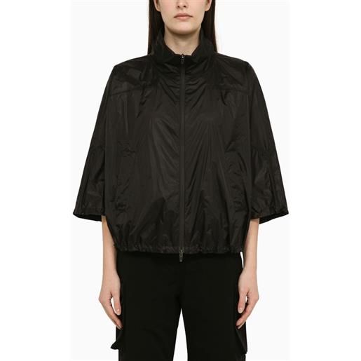 HERNO giacca impermeabile nera con zip