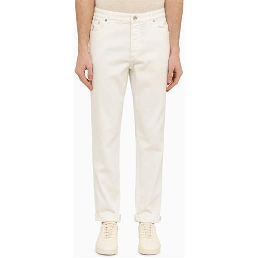 Brunello Cucinelli jeans regolare bianco