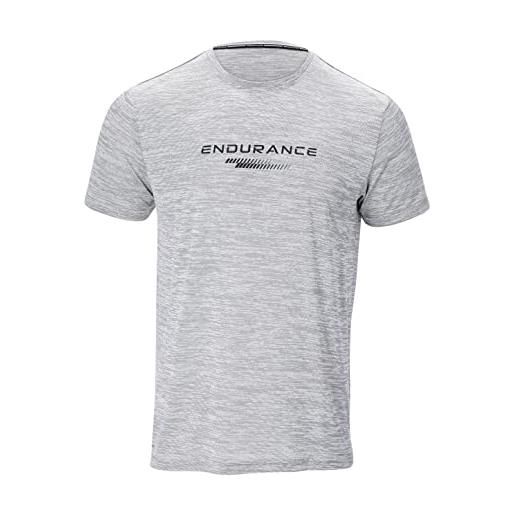 Endurance prestazioni t-shirt, opaco, 1038 mid grigio melange, 4xl uomo
