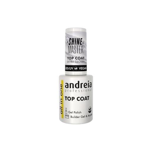 Andreia shine master top coat - smalto per unghie, 10,5 ml