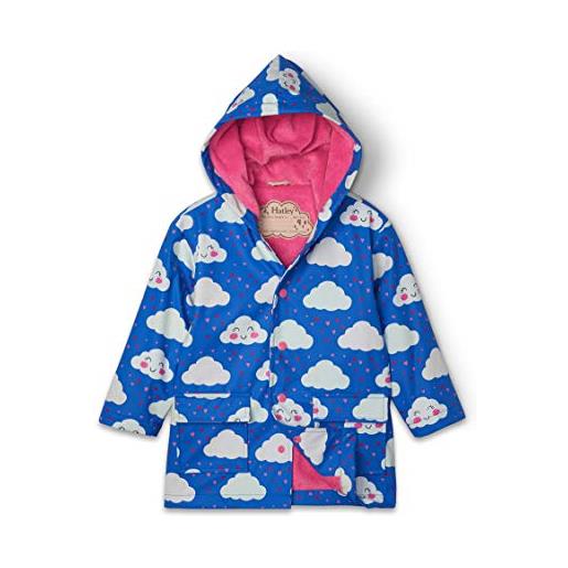 Hatley printed raincoat impermeabile, (groovy butterflies), (taglia produttore: 8) bambina