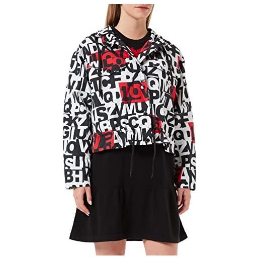 Love Moschino nylon coat giacca, let. Ner-bco-ros, 48 donna