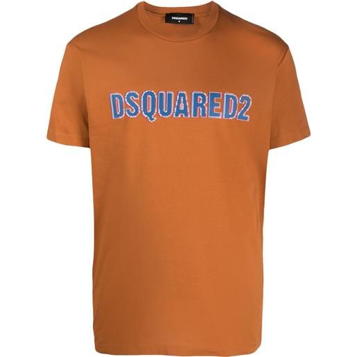 Dsquared2 t-shirt con stampa - marrone
