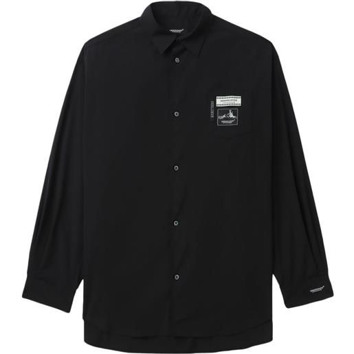 Undercover camicia con applicazione logo - nero