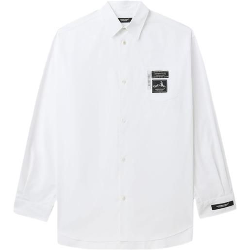 Undercover camicia con applicazione logo - bianco