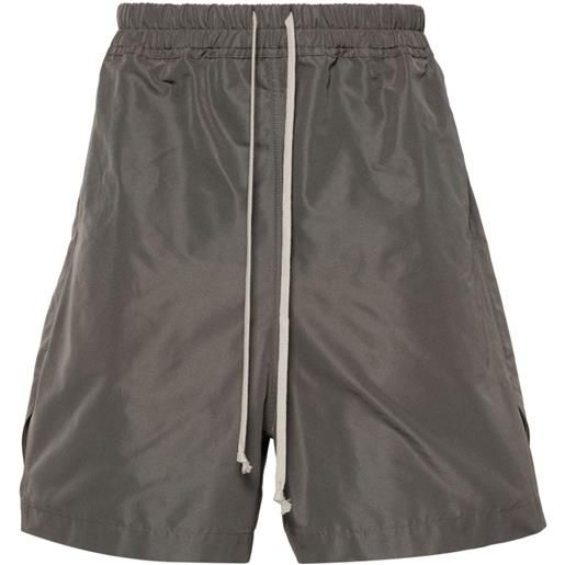 Rick Owens shorts con coulisse - grigio