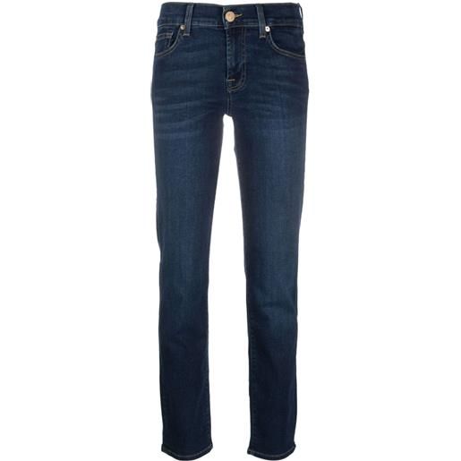 7 For All Mankind jeans slim roxanne a vita media - blu