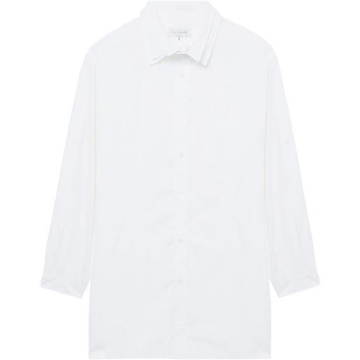 Yohji Yamamoto camicia con design a strati - bianco