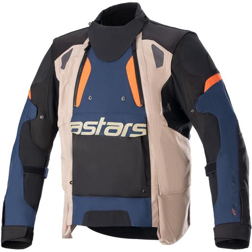 ALPINESTARS - giacca halo drystar dark blue / dark khaki / flame orange