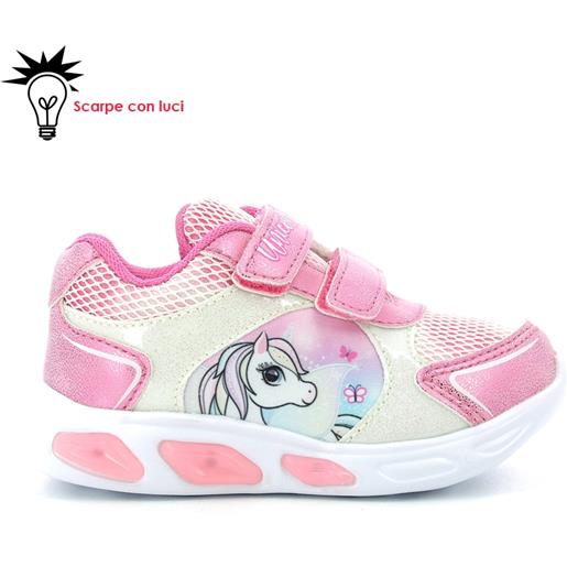 Disney sneakers velcro con luci unicorno bimba 20-25 Disney cod. S8010079t