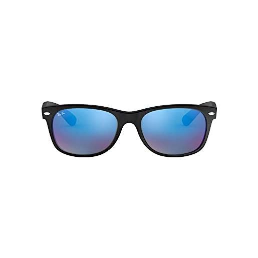 Ray-Ban new wayfarer, occhiali da sole, unisex, 55mm, matte flash nero (matte black flash)