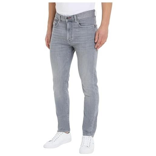 Tommy Hilfiger slim bleecker pstr mw0mw33966 pantaloni di jeans, denim (reed grey), 32w / 32l uomo