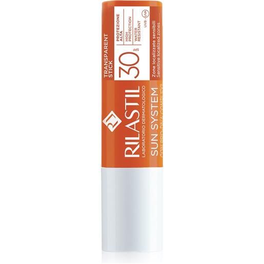 Rilastil sun system spf30 stick solare labbra trasparente