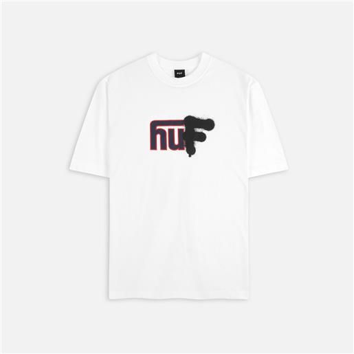 Huf upside downtown t-shirt white uomo