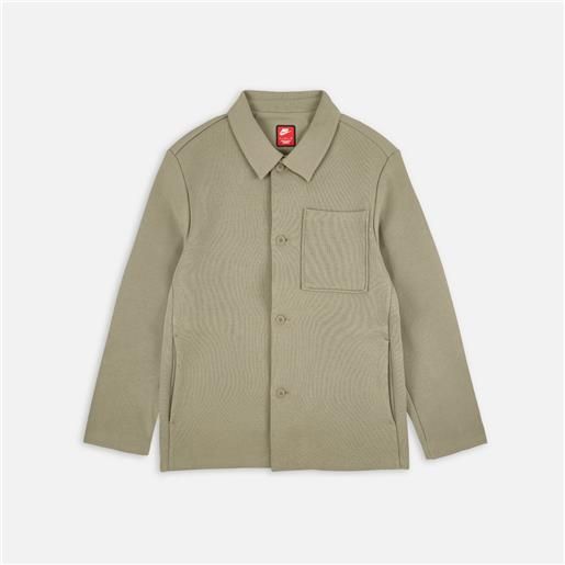 Nike nsw tech fleece reimagined blazer jacket khaki uomo