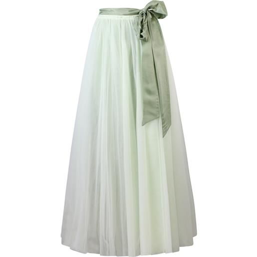 ANIYE BY gonna lunga verde in tulle 'ema' per donna