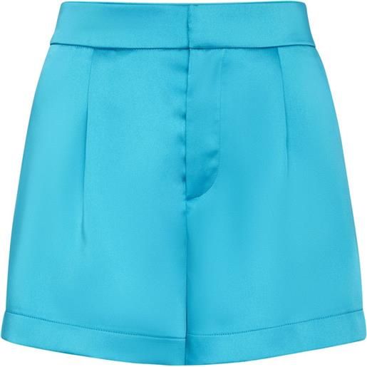 Philipp Plein shorts con placca logo - blu