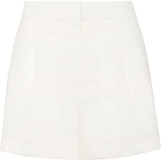 Philipp Plein shorts con placca logo - bianco