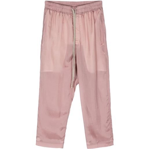 Rick Owens pantaloni crop con coulisse - rosa