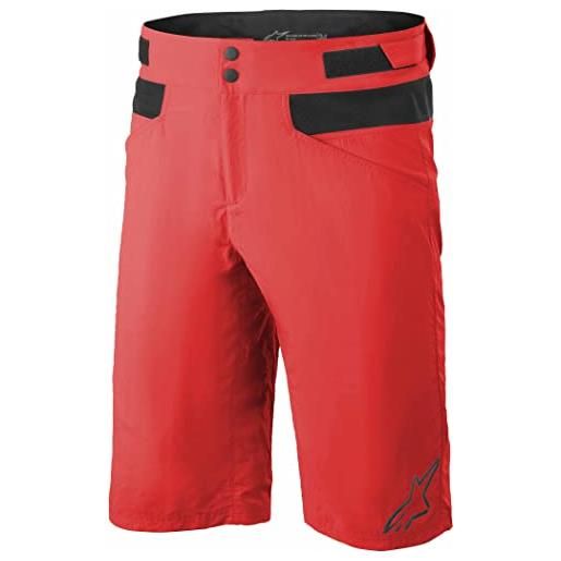 Alpinestars drop 4.0 pantaloncini abbigliamento, rosso acceso, 36 unisex-adulto