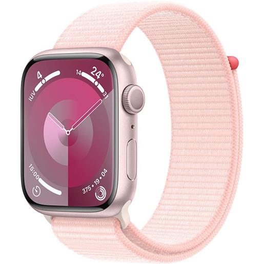 Apple series 9 gps sport loop 45 mm watch rosa