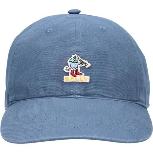 BALLY cotton logo baseball hat